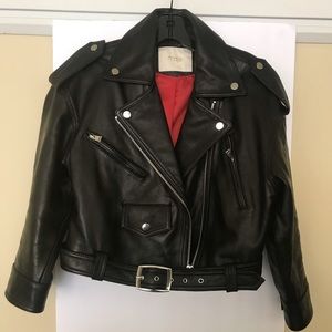 Maje Black Leather jacket